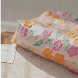 Calendula floral double fabric DELICATE makeup storage bag