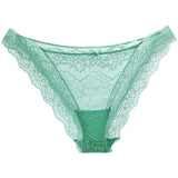 MINT GREEN  FLORAL LACE Thong Panty xccscss.