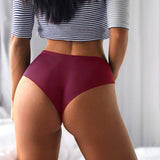 ONE-PIECE ICE SILK ELASTIC BREATHABLE SPORTY PANTY