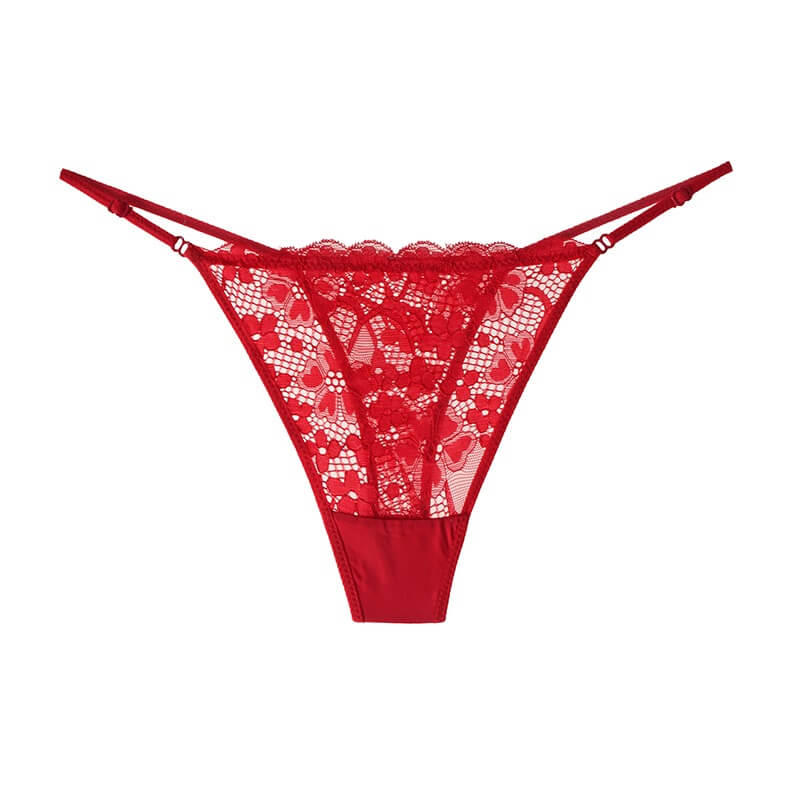 LINDIE FLORAL LACE LOW-WAIST THONG