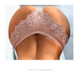 DONNIE FLORAL LACE THONG