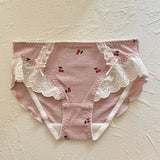 CHERRY WAFFLE COTTON COMFY PANTY