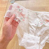 LOST IN FLOWERS ICE SILK LACE COMFY PANTY